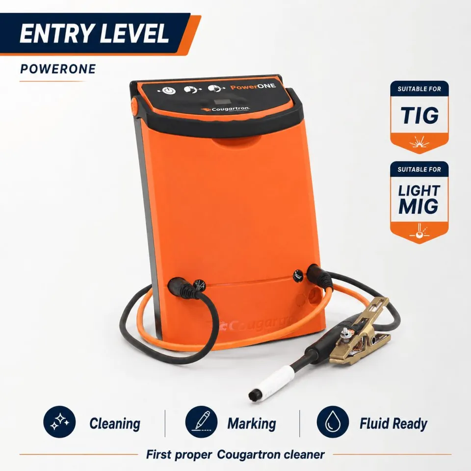 cougartron-powerone-weld-cleaner-110v-starter-set image 1